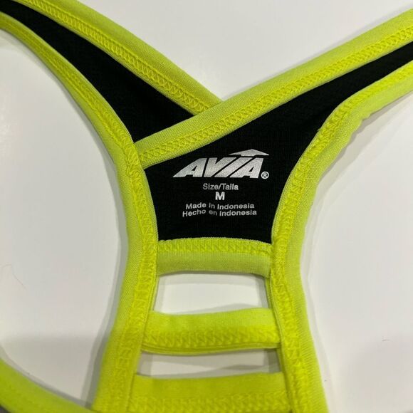 Womens RACERBACK COMPRESSION SPORTS BRA Med Support AVIA Moisture Wick Sz Medium - Picture 5 of 5